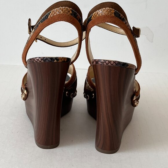 Jessica Simpson Tellira Multicolor Platform Wedge Heel Sandals Studs Size 7M - Picture 10 of 16